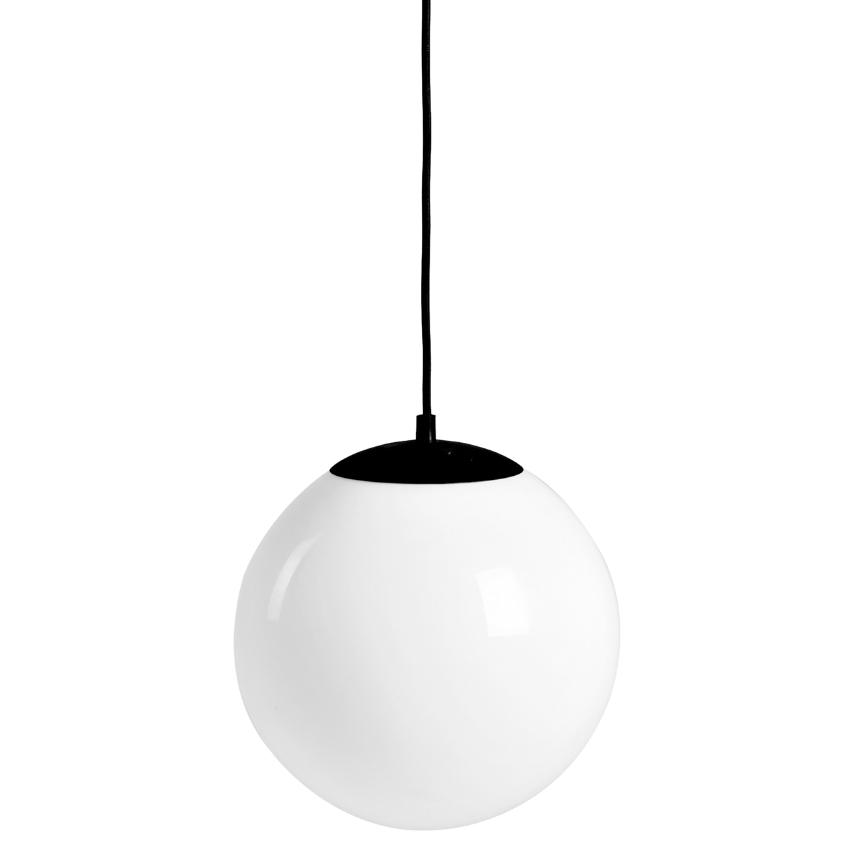 Nordic Design Bílé skleněné závěsné světlo Manama S Nordic Design