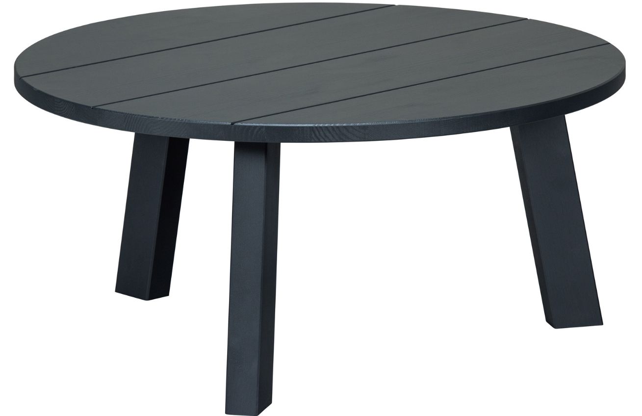 Hoorns Černý borovicový konferenční stolek Besona 80 cm Hoorns