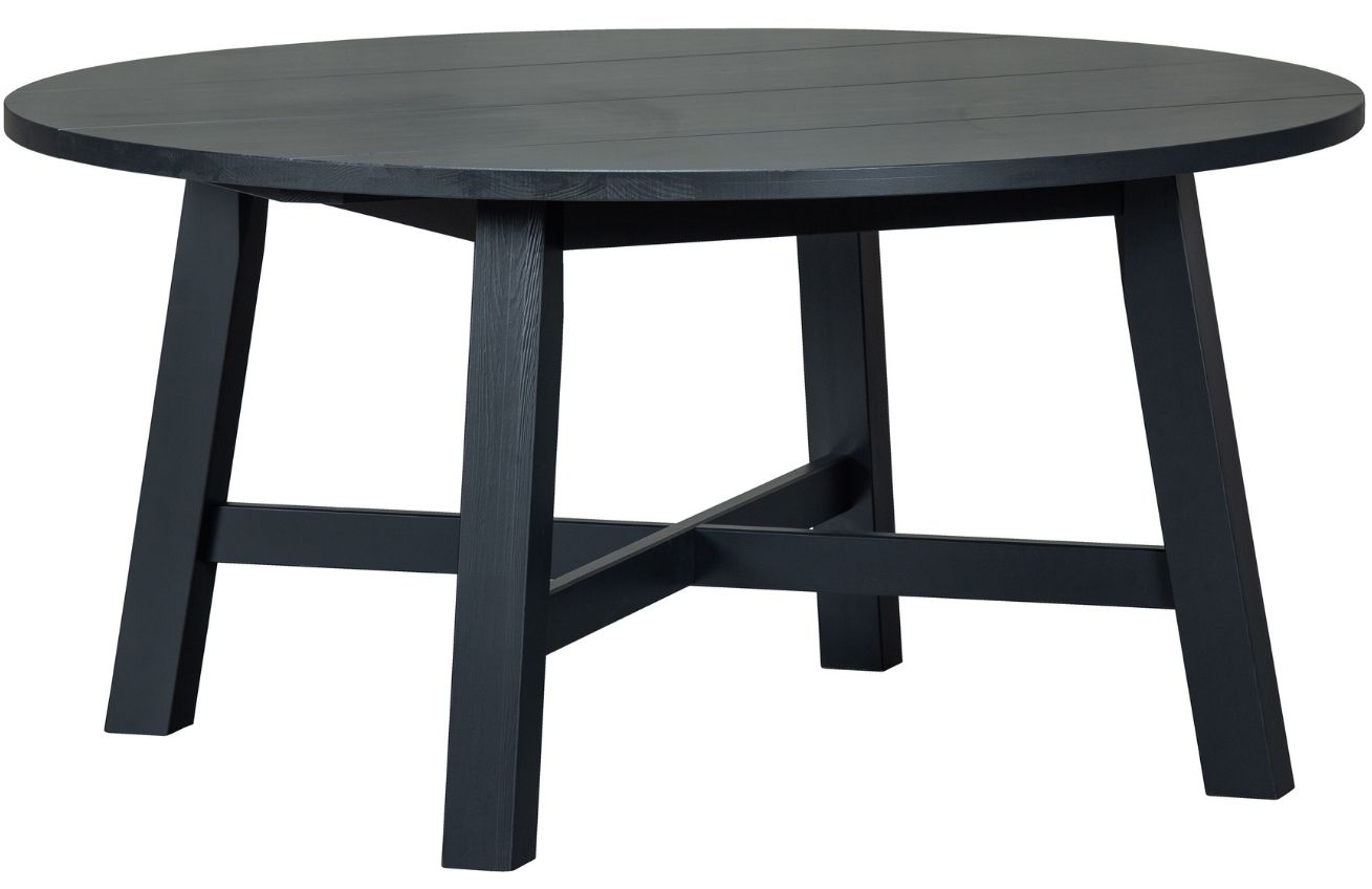 Hoorns Černý borovicový jídelní stůl Besona 150 cm Hoorns