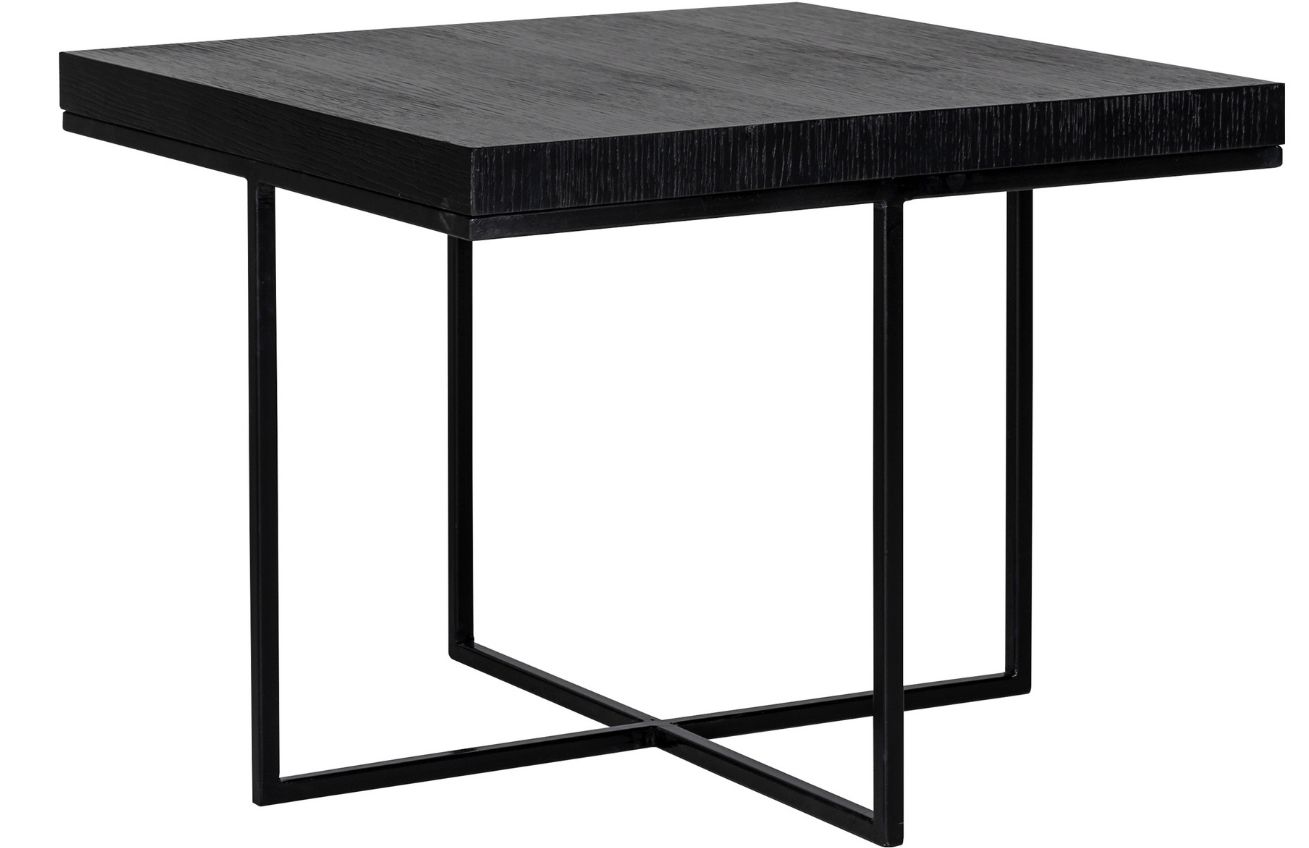 Černý dubový konferenční stolek Richmond Oakura 60 x 60 cm Richmond