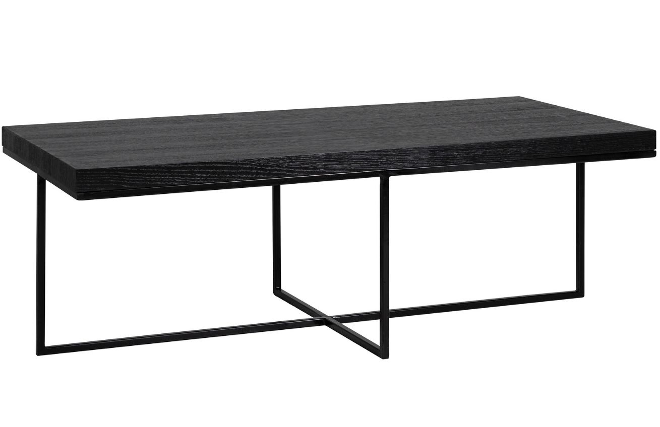 Černý dubový konferenční stolek Richmond Oakura 120 x 60 cm Richmond