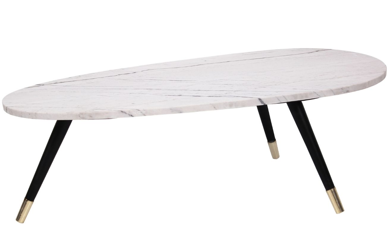 Bílý mramorový konferenční stolek Richmond Lexington 110 x 55 cm Richmond
