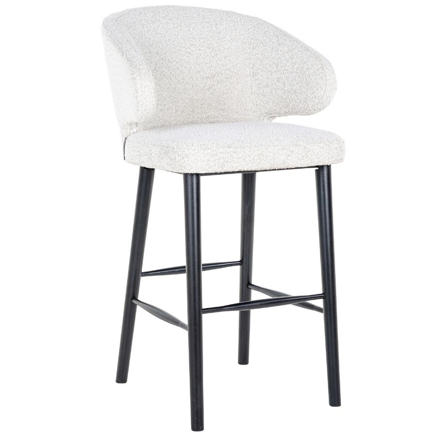 Bílá látková barová židle Richmond Indigo 78 cm Richmond
