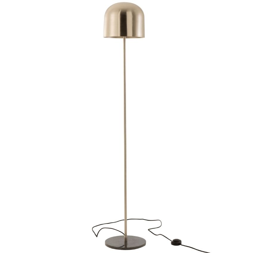 Stříbrná kovová stojací lampa J-Line Queen 150 cm J-line