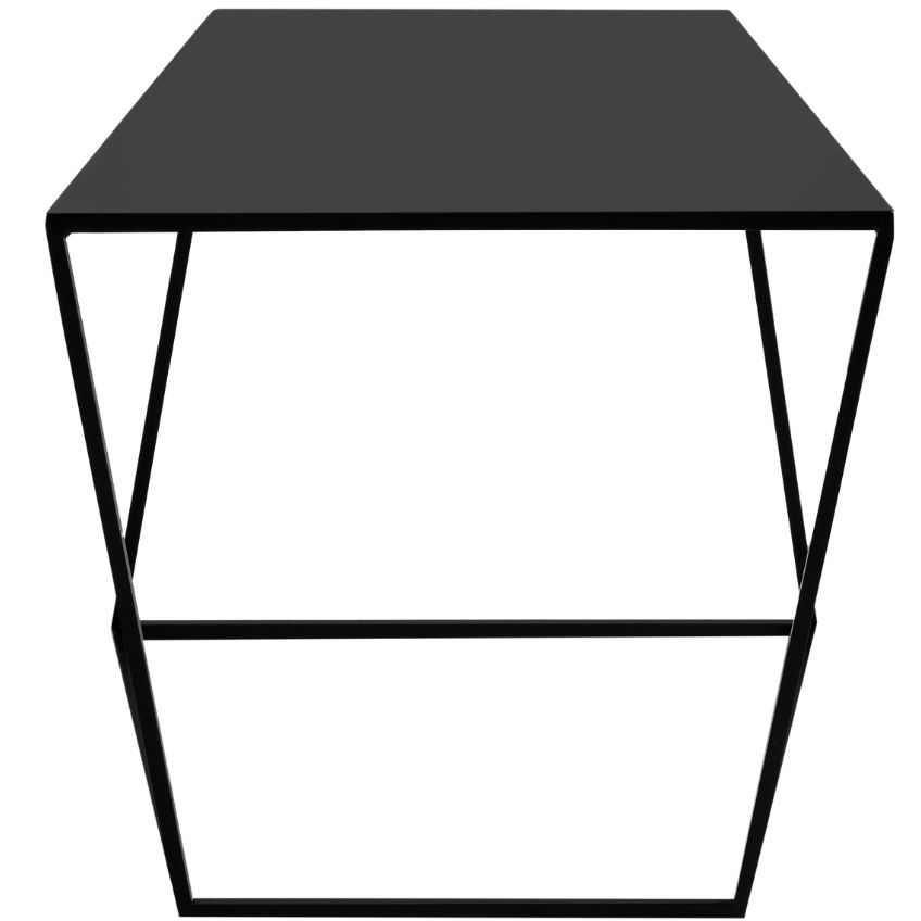 Nordic Design Černý kovový konferenční stolek Nara 50x50 cm Nordic Design