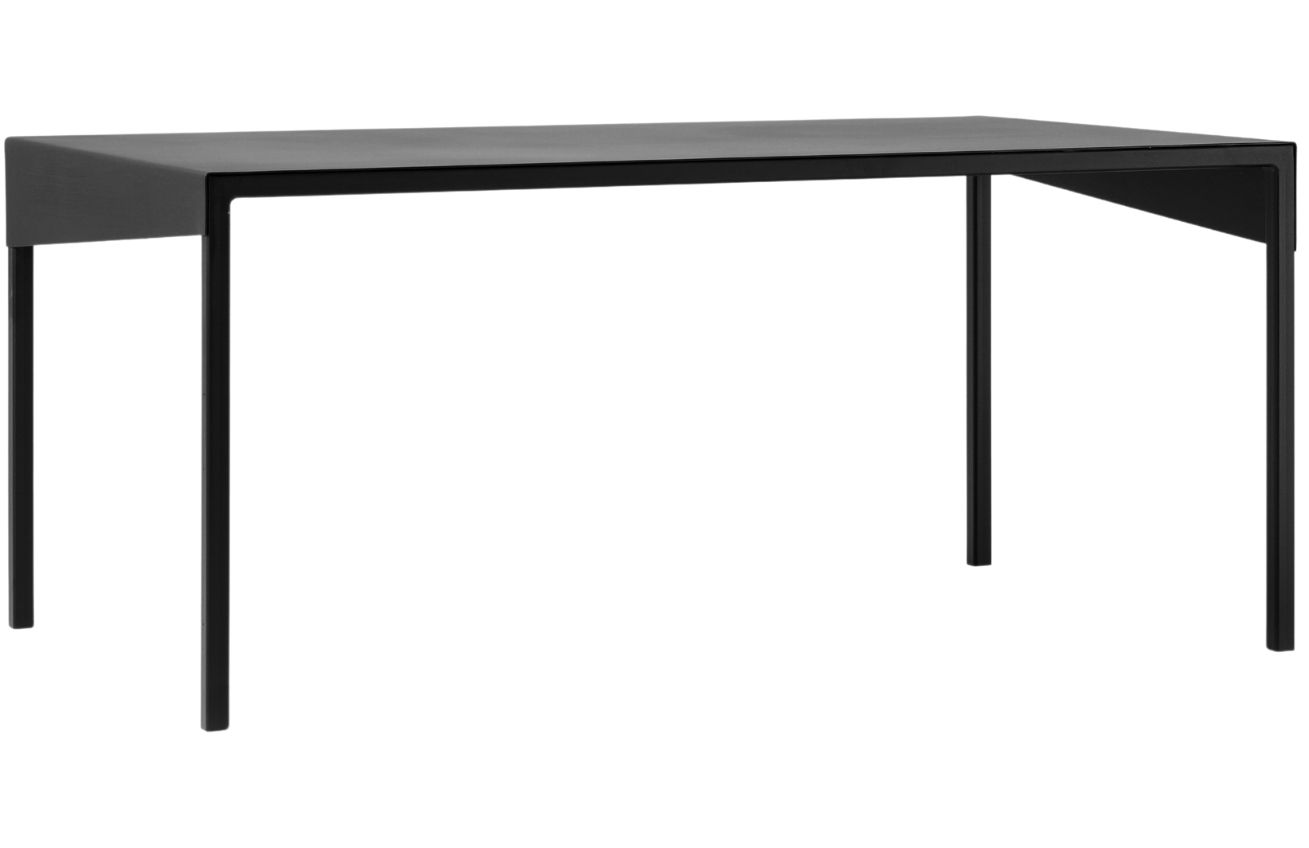 Nordic Design Černý kovový konferenční stolek Narvik 100x60 cm Nordic Design