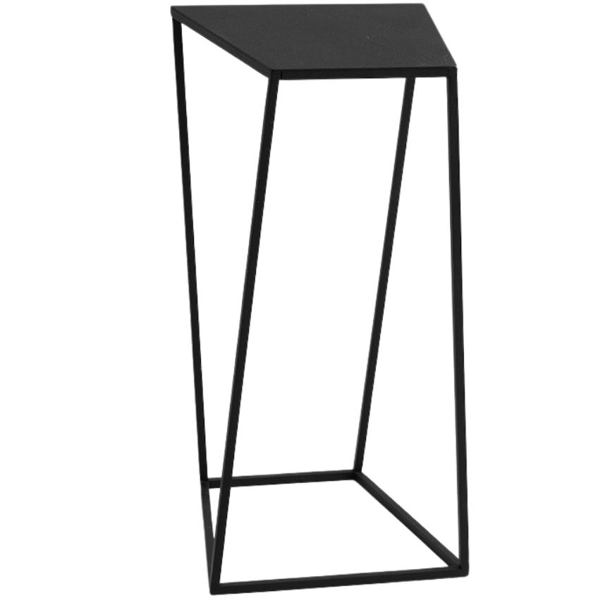 Nordic Design Černý kovový odkládací stolek Nara 30x30 cm Nordic Design