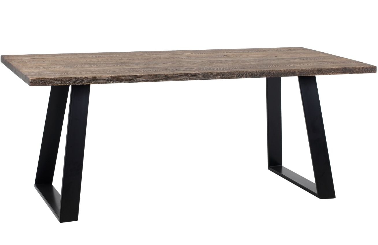 Nordic Design Masivní dubový jídelní stůl Hof 180x90 cm s černou podnoží Nordic Design