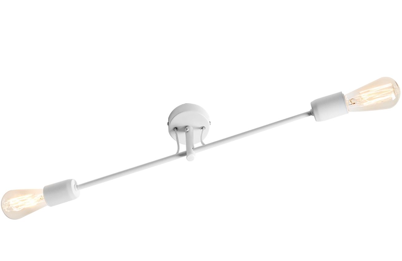 Nordic Design Bílé kovové nástěnné svítidlo Dogi 2 L Nordic Design