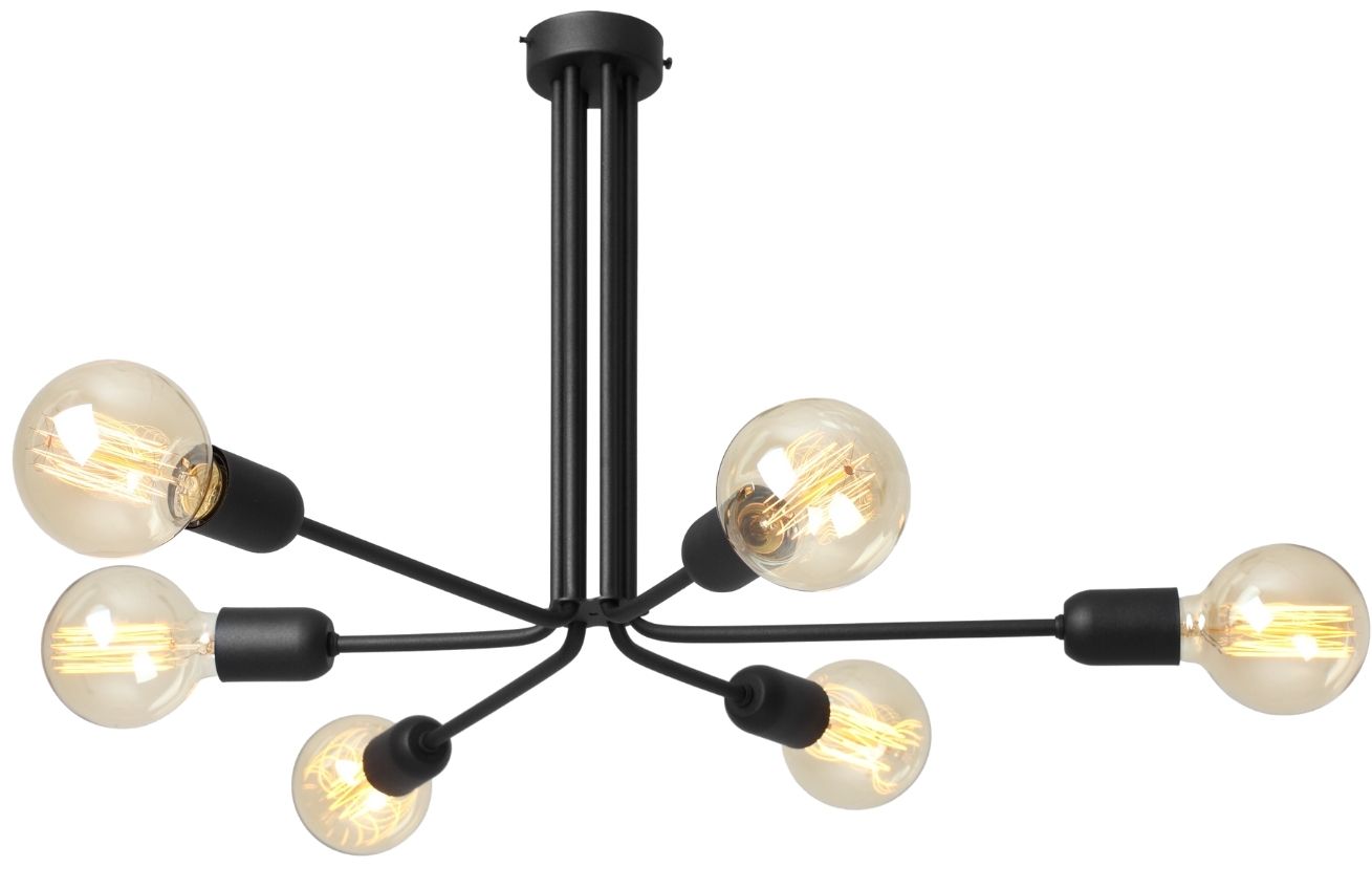 Nordic Design Černé kovové závěsné světlo Trimo 41 cm Nordic Design