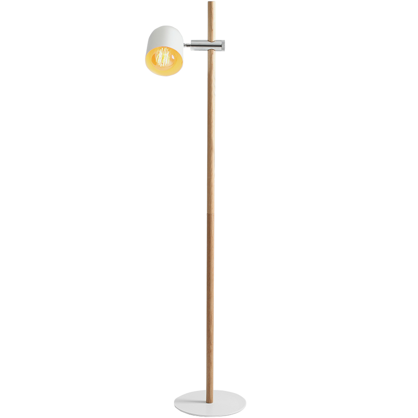 Nordic Design Bílá kovová stolní lampa DeLux Nordic Design