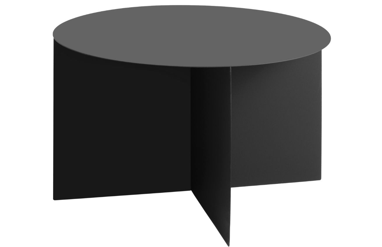 Nordic Design Černý kovový konferenční stolek Elion Ø 70 cm Nordic Design