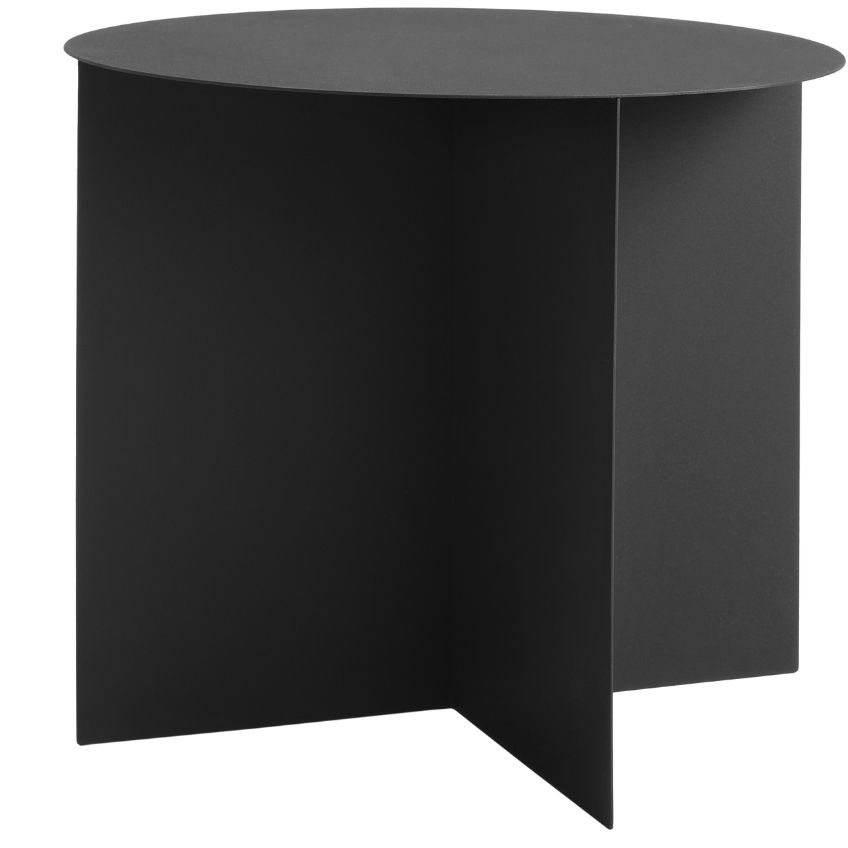 Nordic Design Černý kovový konferenční stolek Elion Ø 50 cm Nordic Design