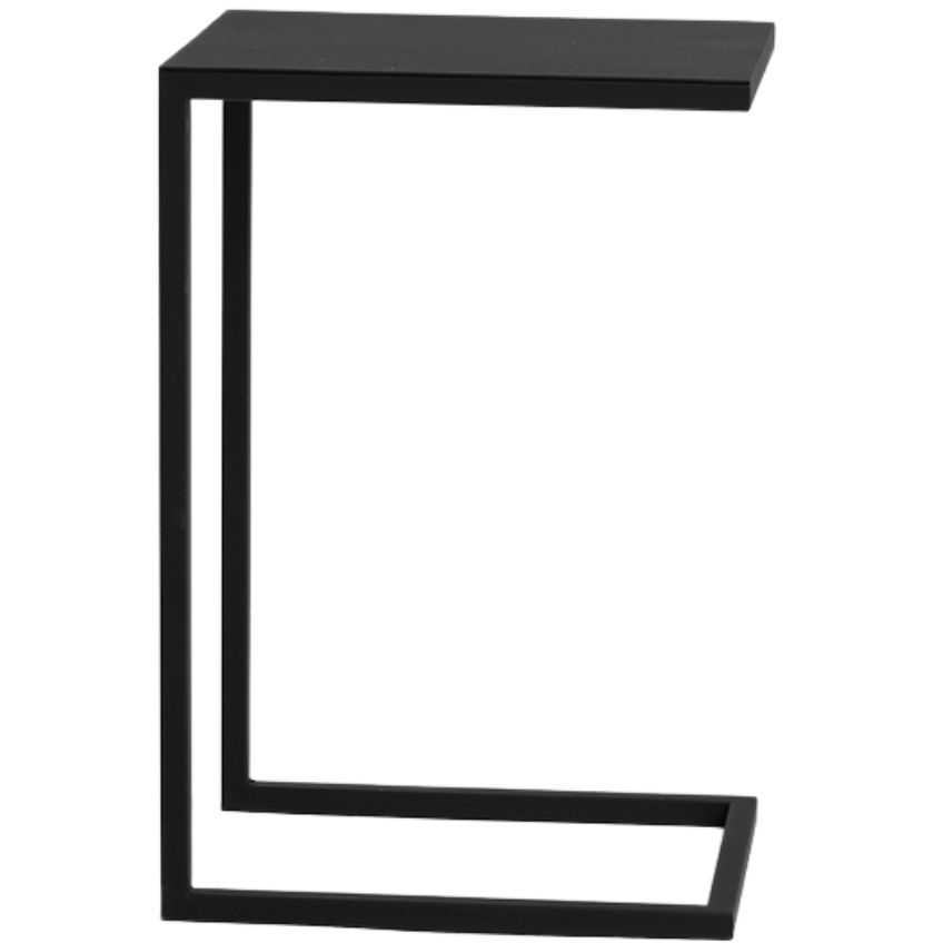 Nordic Design Černý kovový odkládací stolek Volme 30 cm Nordic Design