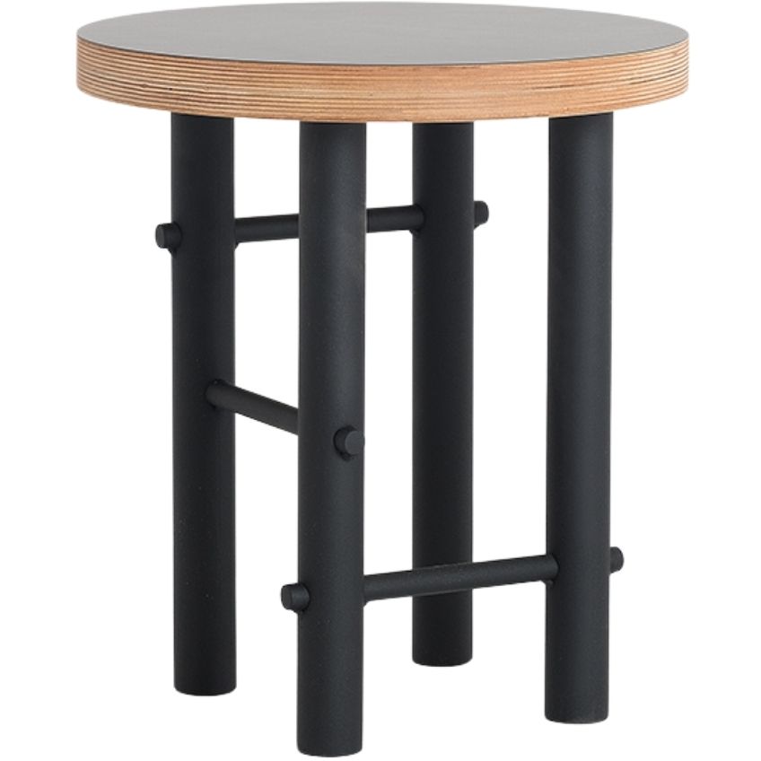 Nordic Design Černý dřevěný konferenční stolek Nardo 40 cm Nordic Design