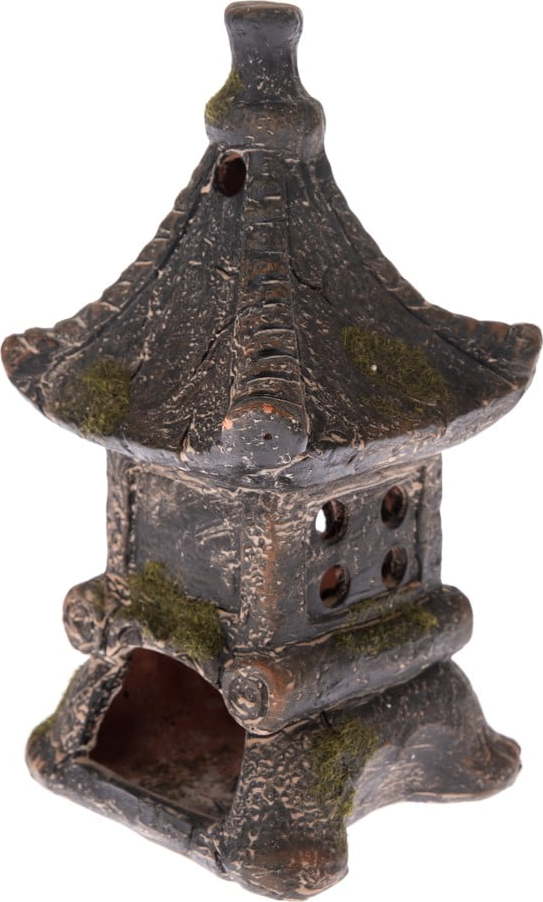 Černý keramický svícen Dakls Pagoda Dakls