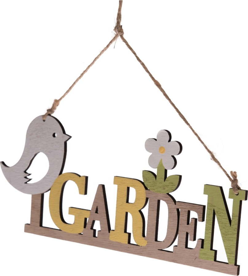 Dřevěná závěsná dekorace Dakls Garden Dakls