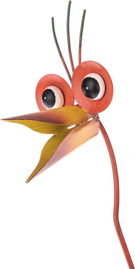 Oranžová kovová venkovní dekorace Dakls Birdie Dakls