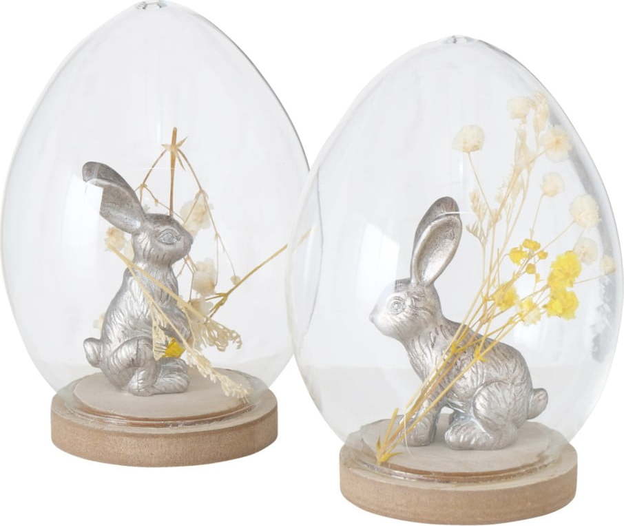 Sada 2 skleněných velikonočních dekorací Boltze Larita Boltze