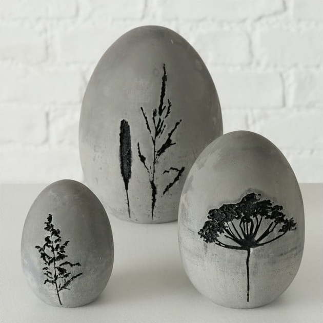 Sada 3 betonových dekorací Boltze Graser Boltze