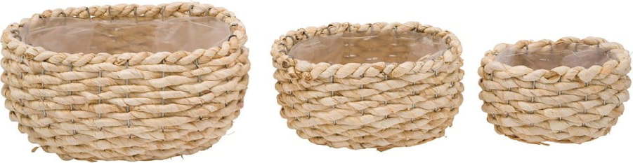 Sada 3 květináčů Ego Dekor Natur L Ego Dekor
