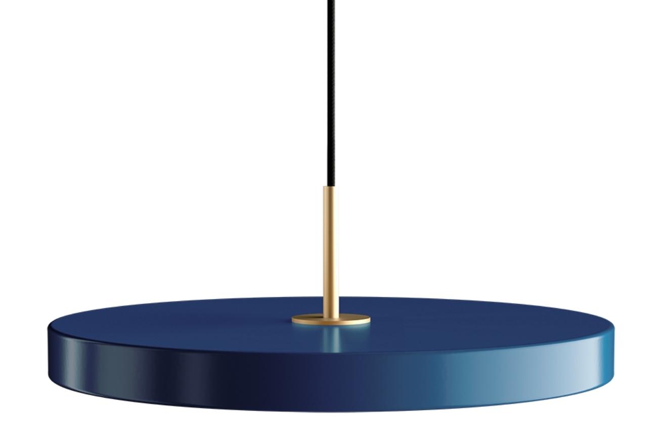 Umage Petrolejově modré kovové závěsné světlo Asteria Ø 43 cm Umage