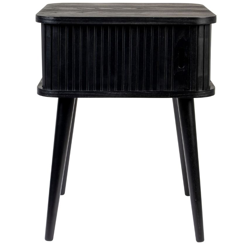 Černý jasanový odkládací stolek ZUIVER BARBIER 45 x 45 cm Zuiver