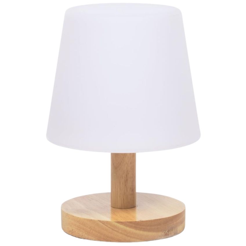 Bílá plastová zahradní stolní LED lampa Kave Home Ambar Kave Home