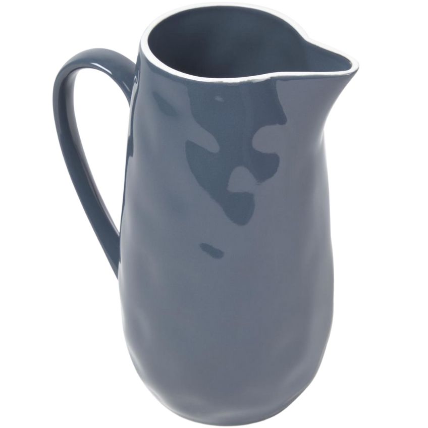 Tmavě modrý porcelánový džbán na mléko Kave Home Pontis 2 l Kave Home