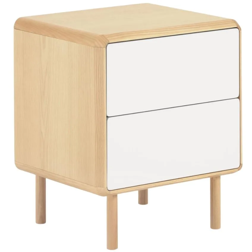 Kave Home Jasanový noční stolek Anielle 50 x 45 cm