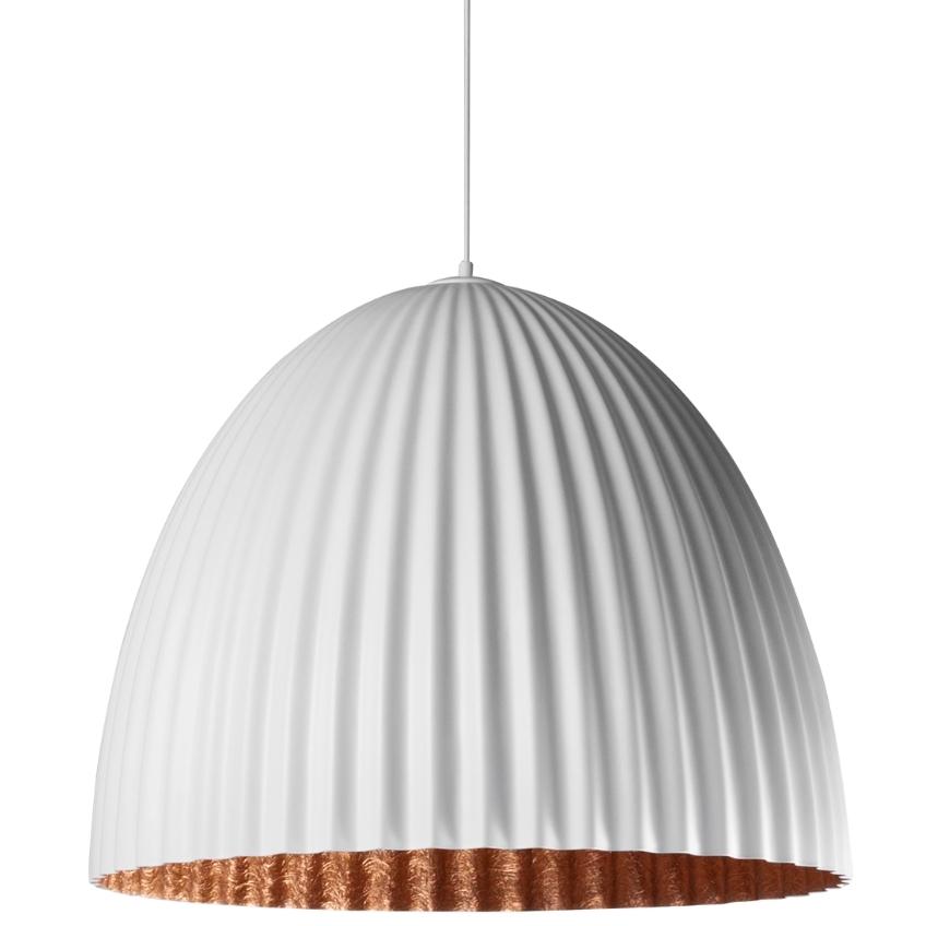 Nordic Design Bílo měděné kovové závěsné světlo Liss 70 cm Nordic Design