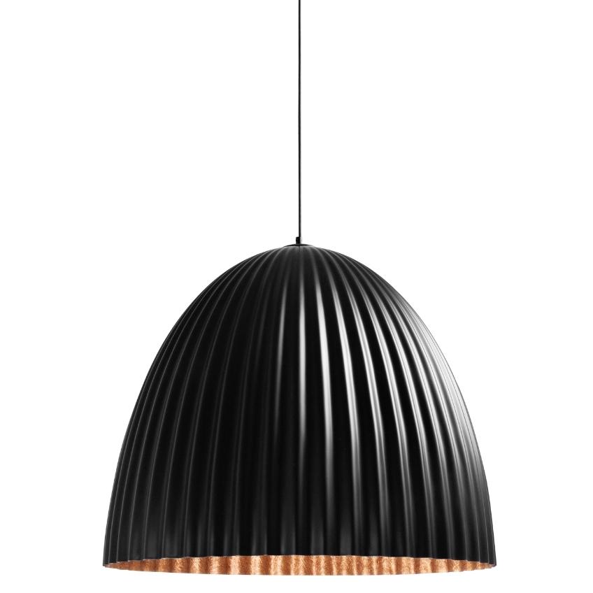 Nordic Design Černo měděné kovové závěsné světlo Liss 50 cm Nordic Design