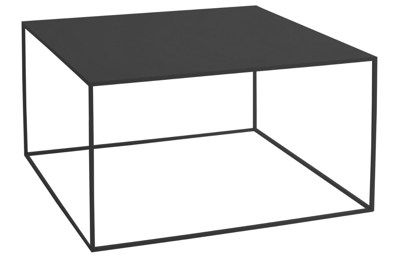 Nordic Design Černý kovový konferenční stolek Moreno 80 x 80 cm Nordic Design