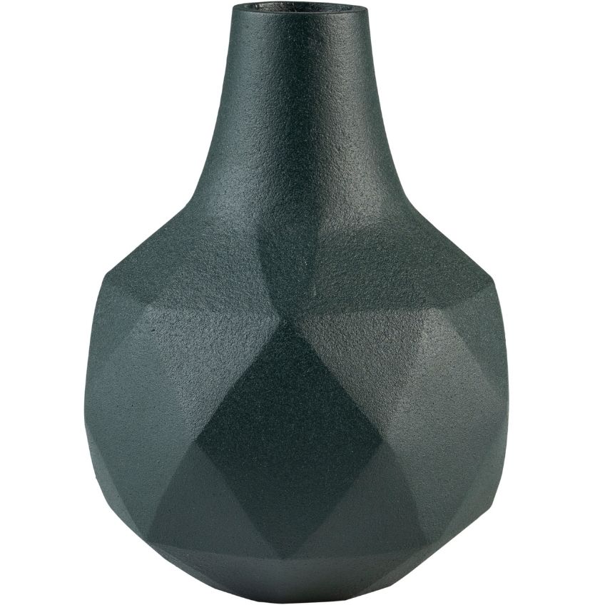 Tmavě zelená kovová váza ZUIVER BLOOM 16 cm Zuiver