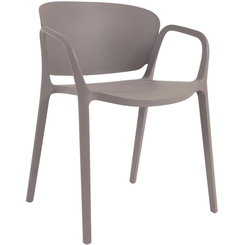 Hnědá plastová zahradní židle Kave Home Ania Kave Home