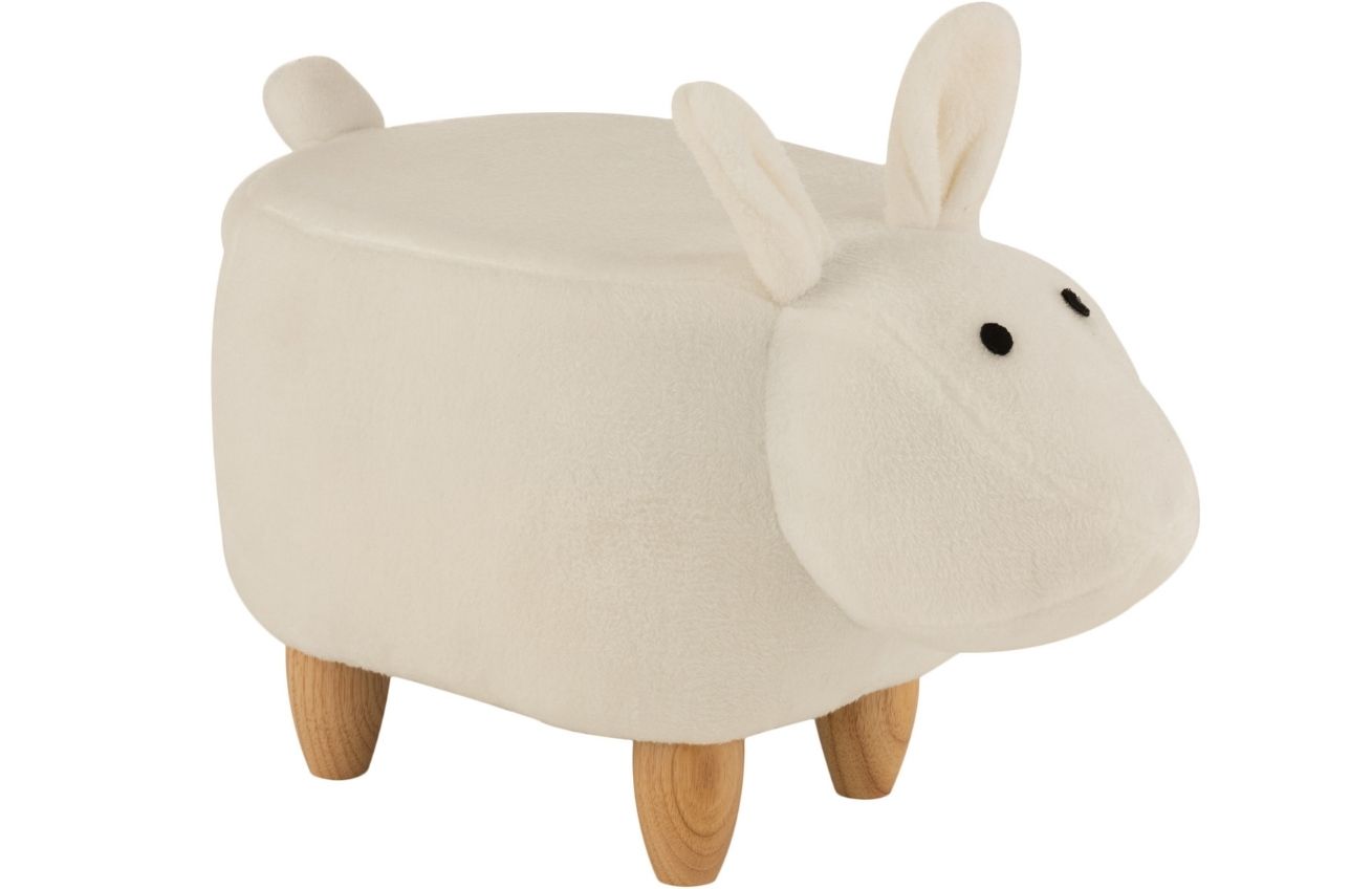 Bílá látková dětská stolička J-line Sheep 35 cm J-line