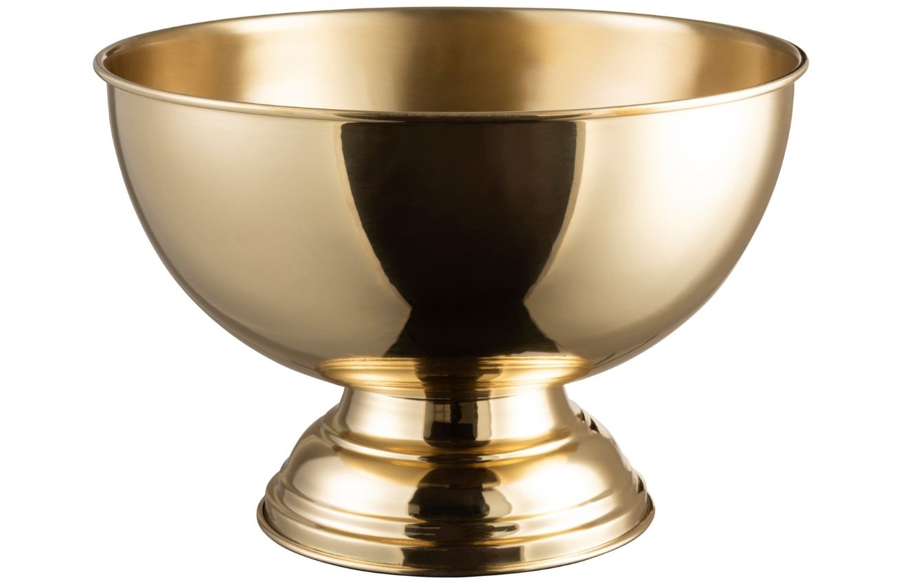 Zlatá kovová nádoba na chlazení šampaňského J-line Shiny J-line