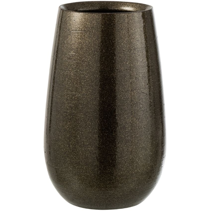 Tmavě zelená keramická váza J-line Shanona S J-line