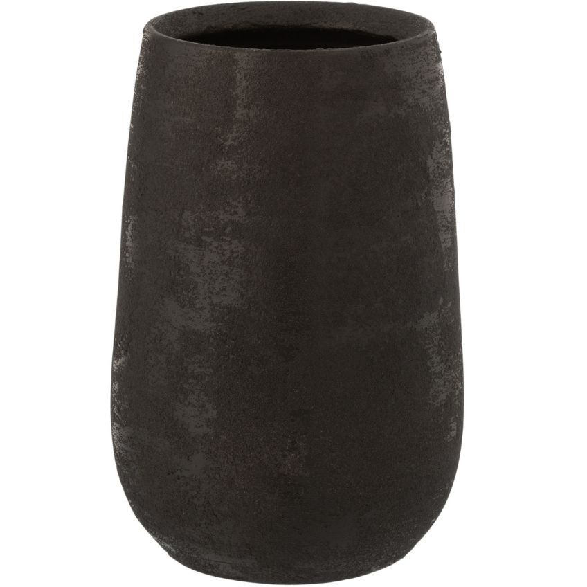 Černá keramická váza J-line Roughie S J-line