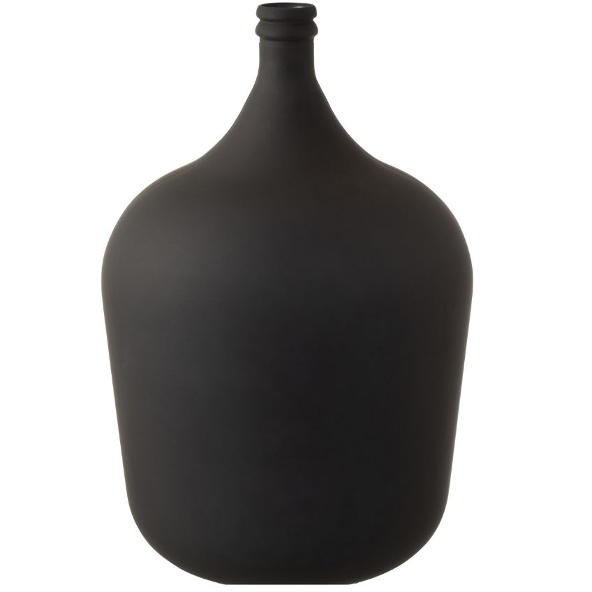 Matně černá skleněná váza J-line Olivius 56 cm J-line