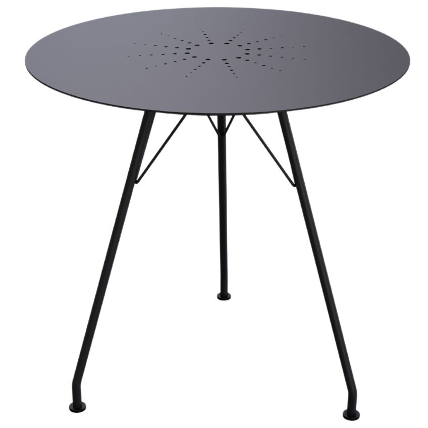 Černý kovový zahradní bistro stůl HOUE Circum 74 cm Houe