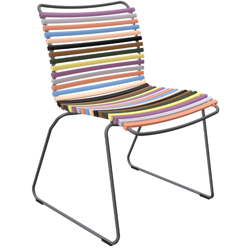 Pestrobarevná plastová zahradní židle HOUE Click Houe