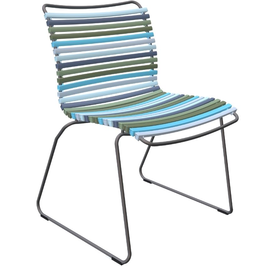 Modrozelená plastová zahradní židle HOUE Click Houe