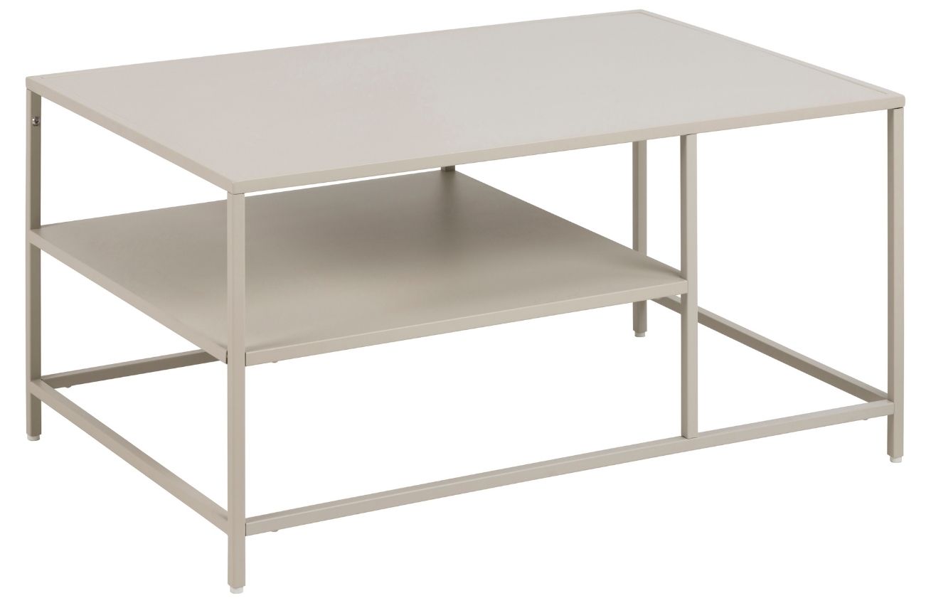 Scandi Krémově bílý kovový konferenční stolek Renna II. 90 x 60 cm Scandi