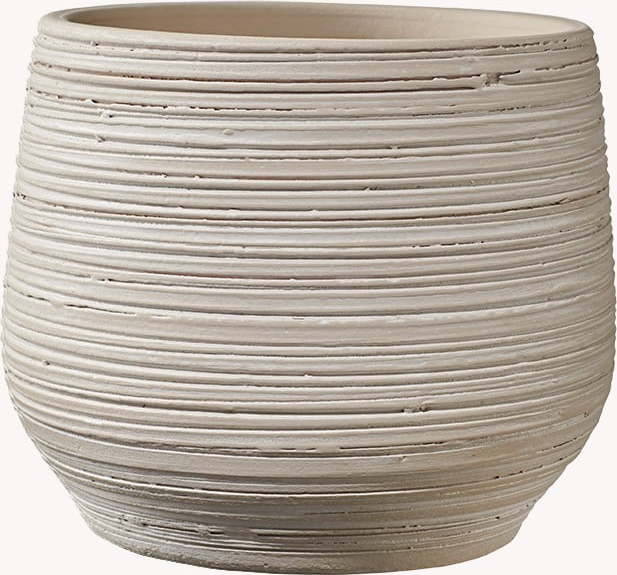 Béžový keramický květináč Big pots Ravenna
