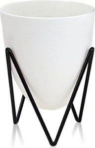 B&iacute;l&yacute; samozavlažovac&iacute; květin&aacute;č Tomasucci Poppy