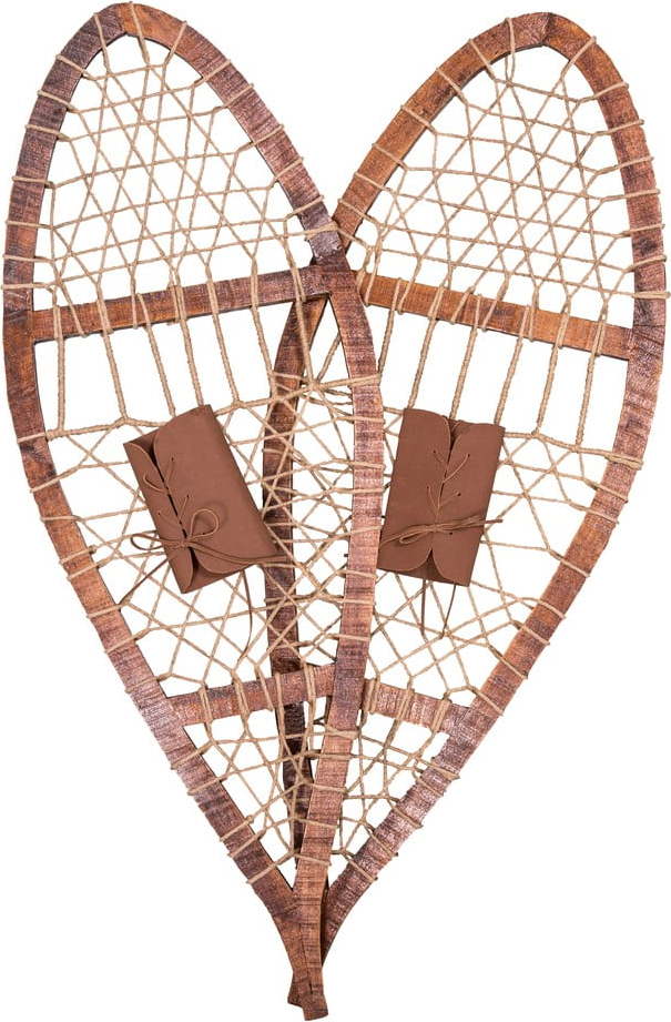 Dekorace ve tvaru sněžnic s dřevěnými prvky Antic Line Paire