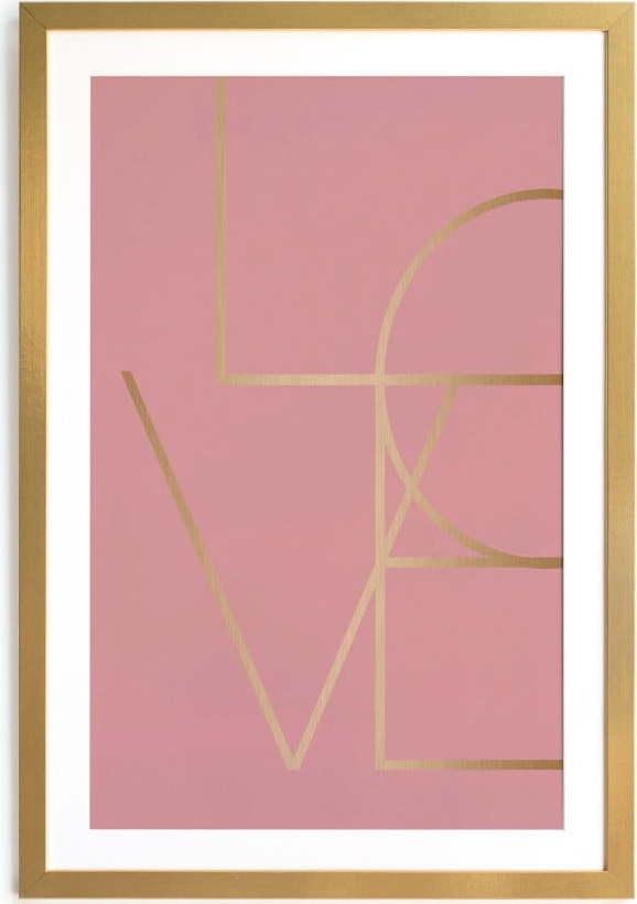 Obraz v rámu Velvet Atelier Golden Love