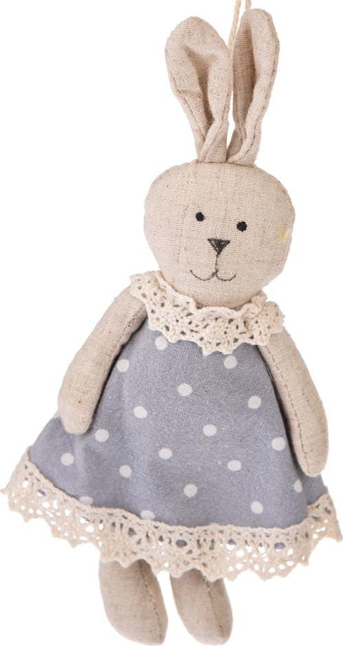 Sada 2 šedých velikonočních dekorací Dakls Ms. Bunny Dakls