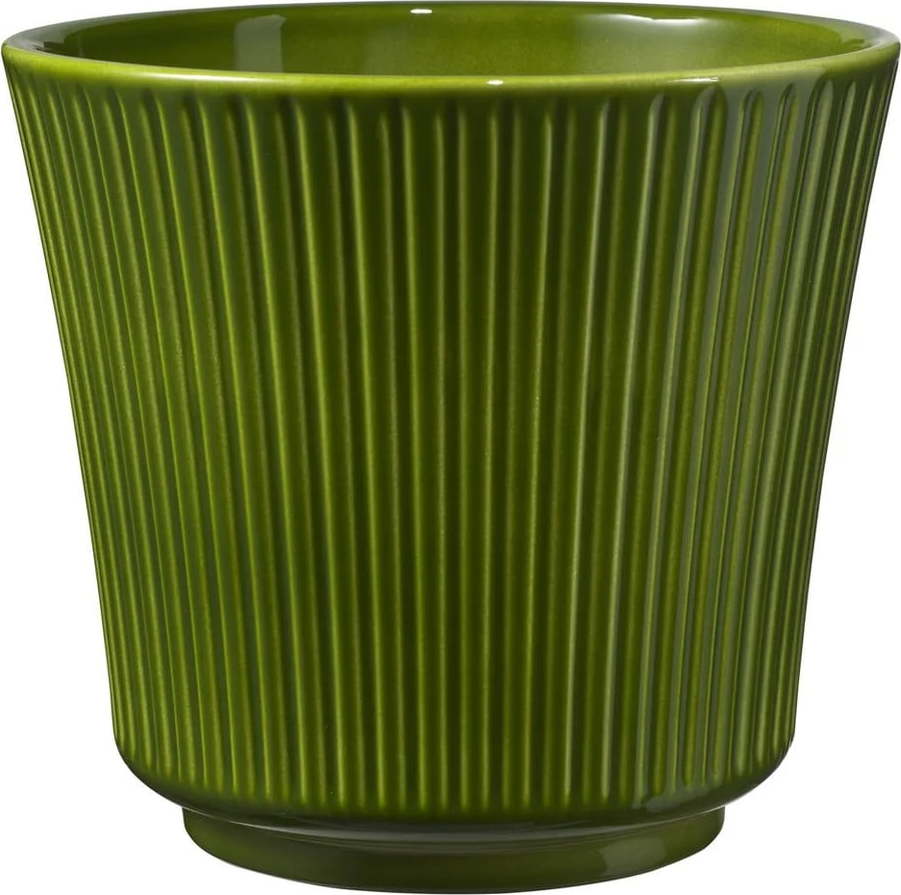 Zelený keramický květináč Big pots Gloss